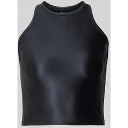 Korte tanktop met ronde hals