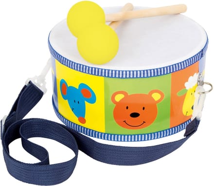 Small Foot - Houten Trommel Dieren met Stokken, 3dlg.