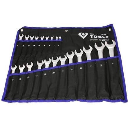 Brilliant Tools BT011021 BT011021 Ring-steeksleutelset 21-delig Sleutelbreedte (metrisch) 8 - 53 mm