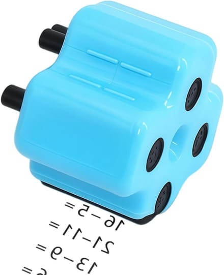 Wiskunde Roller Stempel - Educatieve Stempel - Rekenen Leren - 4 in 1 Functies
