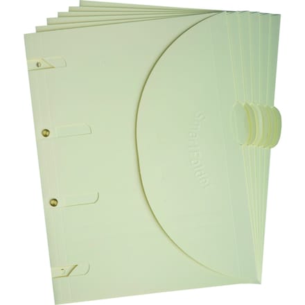 Smartfolder geperforeerde opbergmappen A4 Beige 6 stuks