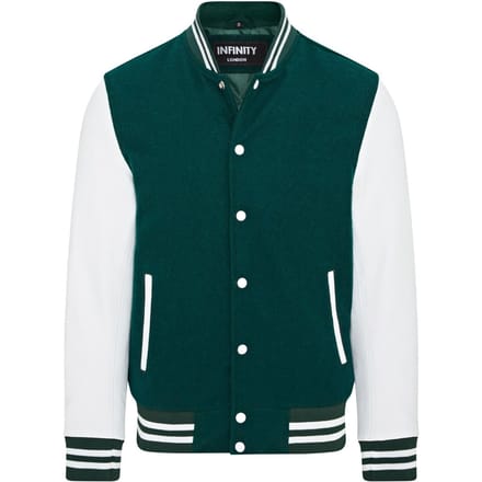 Letterman honkbalwollen leren Varsity-bomberjack - Genua
