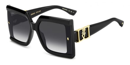 Dsquared2 D2 0185/G/S Black 64/17/145 WOMAN Zonnebrillen