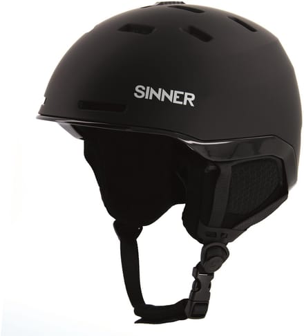 SINNER KAISER Unisex Skihelm - MATTE Zwart - Maat S, 51-54 cm
