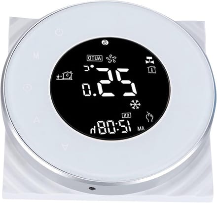 Vloerverwarming Thermostaat - Slimme Regelaar - Energie Besparen - Dubbele Temperatuur Sensor - WiFi Bediening - Zwart