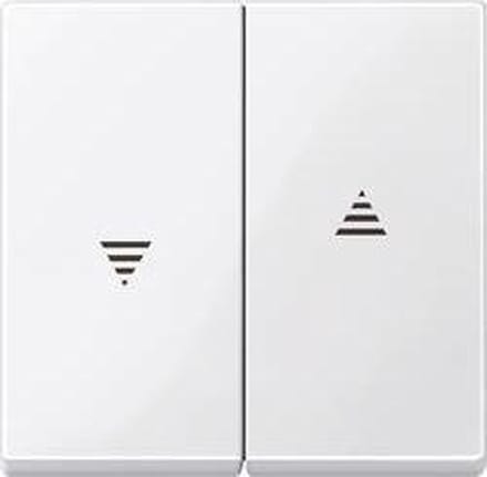 Merten 432419 Jaloezie-schakelaar Afdekking System M, 1-M, M-Smart, M-Plan, M-Creativ Polair-wit (glanzend) 1 stuk(s)