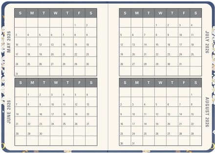 Falling Blossoms compacte agenda 16-mnds - 2026