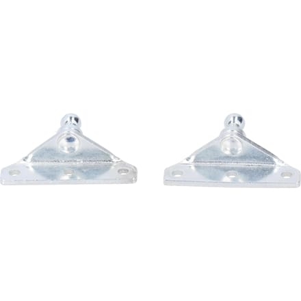 2 pièces Supports à rotule 10mm pour Ressort à gaz Amortisseur Pack M10 Accessoire Automobile white