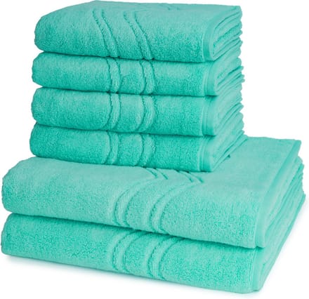 Ross Dames en Heren 4 X handdoek 2 X douchedoek - per set Cashmere feeling