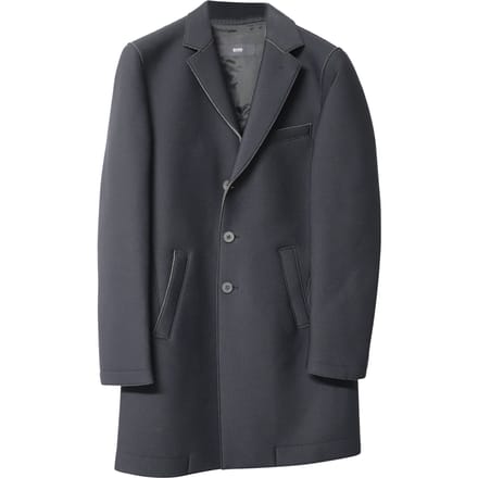 Boss Enkele-Breasted Jas in Zwarte Polyamide
