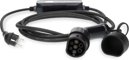 Nedis Draagbare EV-Oplader – Type 2 – 3,7 kW – 6A tot 16A – 1-Fase – 5 m – IP55 – Inclusief LCD-scherm