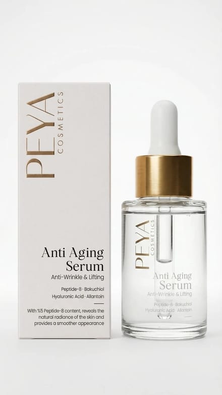 Peya Cosmetics Anti-Aging Gezichtsserum - Peptide-8, Bakuchiol & Hyaluronzuur - 30 ml
