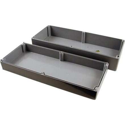 Hammond Electronics 1590ZGRP264 Universele behuizing 600 x 250 x 160 Polyester Grijs 1 stuk(s)