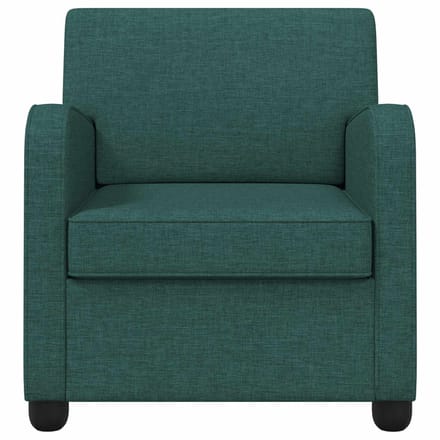 vidaXL - Fauteuil - Donkergroen - Stof