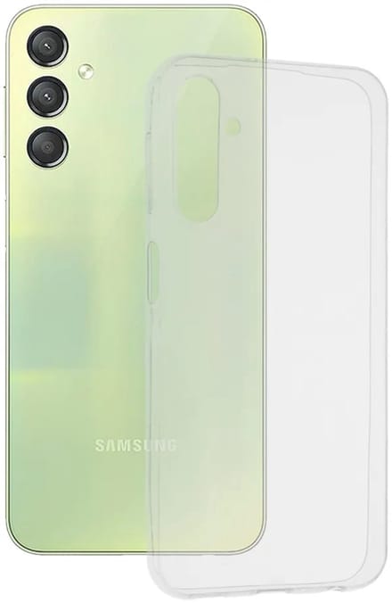 Hoesje geschikt voor Samsung Galaxy A24 4G - Techsuit Clear Silicone Back Cover - Transparant