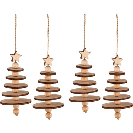 Knutselkit houten boom decoratieve hanger