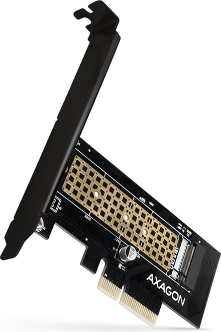 AXAGON PCEM2-ND 2 poorten M.2-controller PCIe x8 Geschikt voor: 2230, 2242, 2260, 2280, 22110 Incl. Low-Profile slotplaat