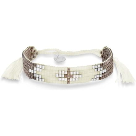 Scmyk armband BG-264 K Frosted Cherry zilverkleurig