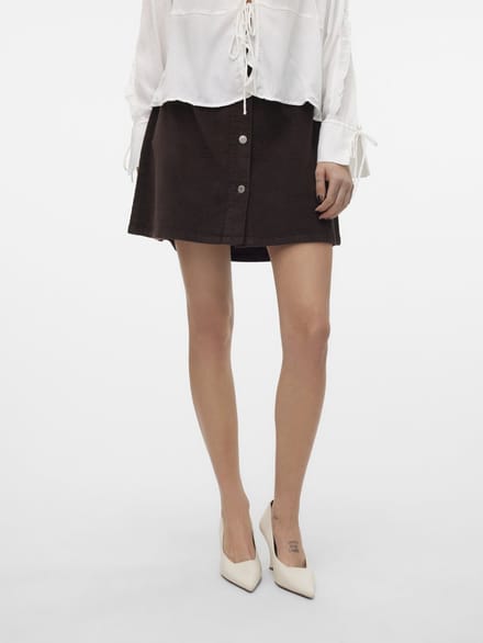 VERO MODA - VMETTA HR SHORT CORD SKATER SKIRT NOOS - Dames - Rokken