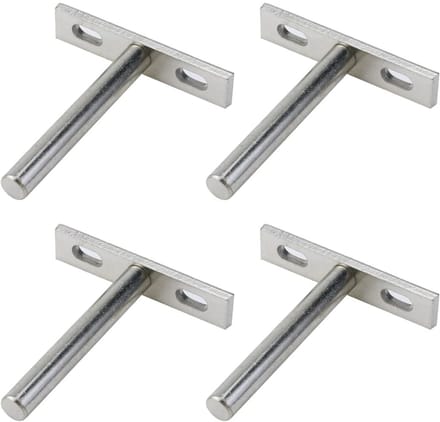 Daity 4-pack - zwevende plankbeugels - 6 inch blinde plankbeugels - doe-het-zelfproject onzichtbare ophangbeugels