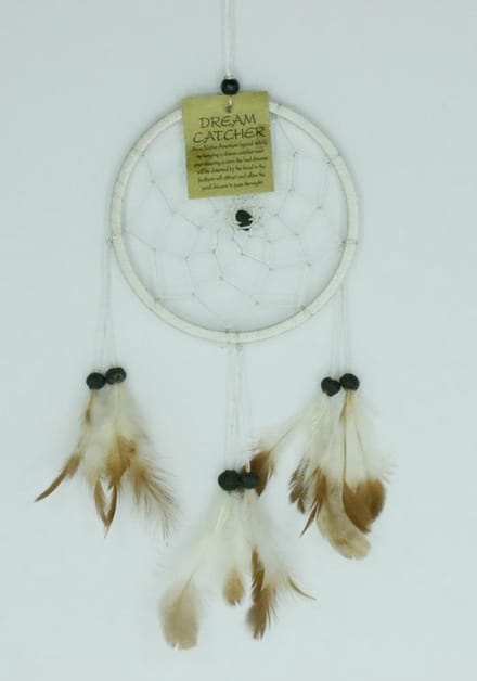 Dromenvanger / Dreamcatcher Ø12cm zonder kleintjes  - naturel