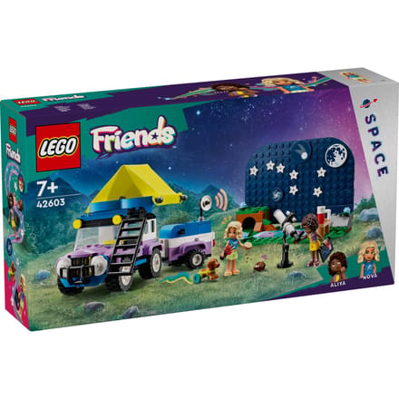 LEGO 42603 Friends Astronomisch kampeervoertuig Camping Speelgoed met Poppetjes