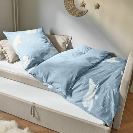 LOBERON Dekbedovertrekset Hugo blauw