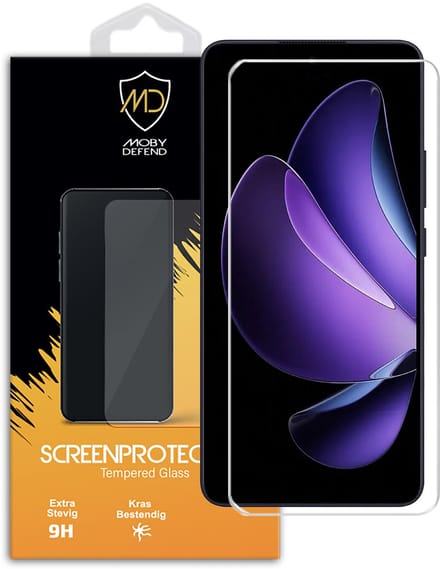 MobyDefend Screenprotector - Geschikt voor Oppo Reno13 - Case-Friendly Screensaver - Gehard Glas