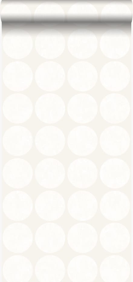 Origin Wallcoverings behang grote verweerde bollen roomwit - 347606 - 53 cm x 10,05 m