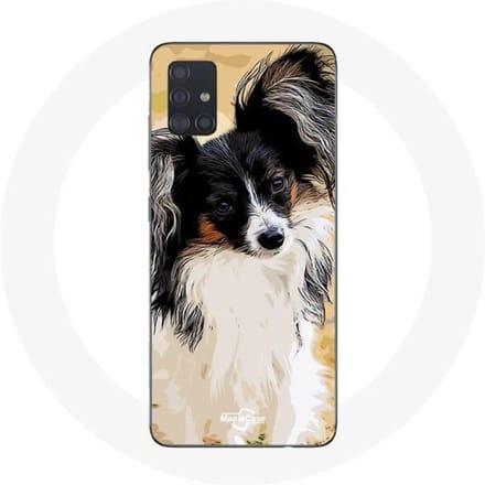 Coque Samsung Galaxy A51 Épagneul nain continental papillon Race de chiens