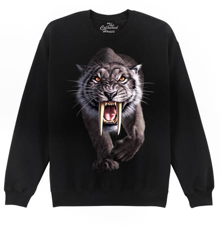 Sabeltand Tijger Black Sabertooth The Coloured House Sweater S