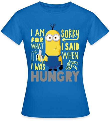 Minions Kevin Honger Banaan T-Shirt Dames