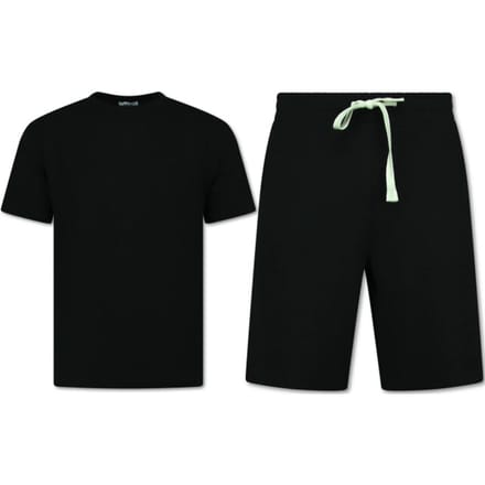 Zomerset Heren - Ribbed Oversized - Two Piece Setje - Twinset - Co ord Set - 918 - Zwart