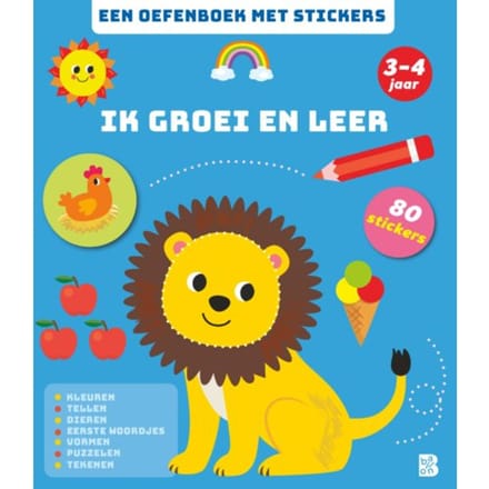 Ik groei en leer 3-4 jaar Educatieve boeken (spelletjes en raadsels)