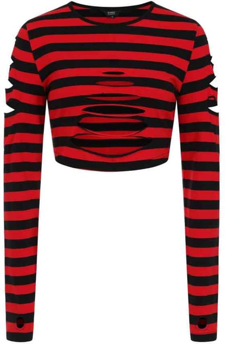 Banned - CHANTREA Crop top - M - Rood