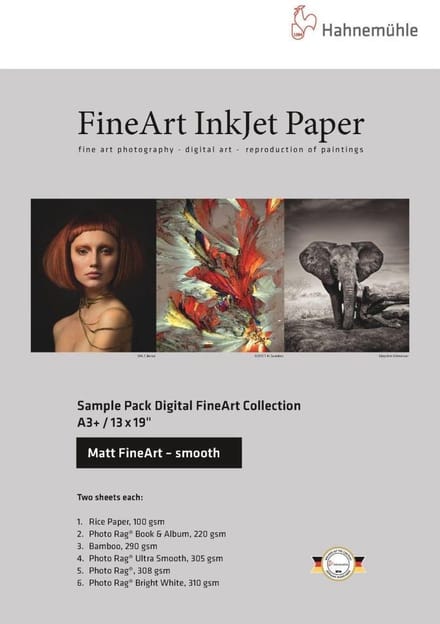 Hahnemühle Digital FineArt - photo paper - smooth - 12 sheet(s) - A4 (pack of 6)