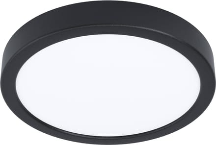 EGLO Fueva 5 Opbouwlamp - LED - Ø 21 cm - Zwart/Wit - Bewegingssensor