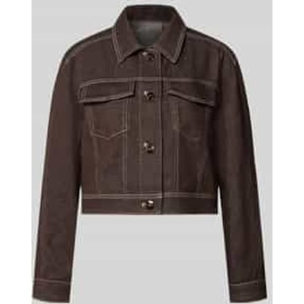 jeansjack met borstzakken en knoopsluiting