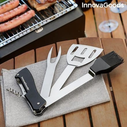 Ensemble d ustensiles pour barbecue 5 en 1 Bbkit