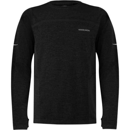 Karrimor Heren Xlite Hardlooptop met lange mouwen (Zwarte mergel)