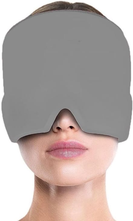 CLVP® Migraine Masker - Hoofdpijn Muts - Directe Verlichting - Grijs