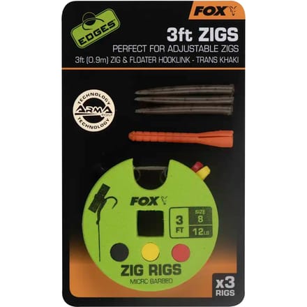 Zig Ready Rigs Edges Fox Karper Onderlijn - Zig Rig - Onderlijn Karper - Karper Onderlijn Compleet - Karper Rigs - Karper Rig - Karperonderlijn