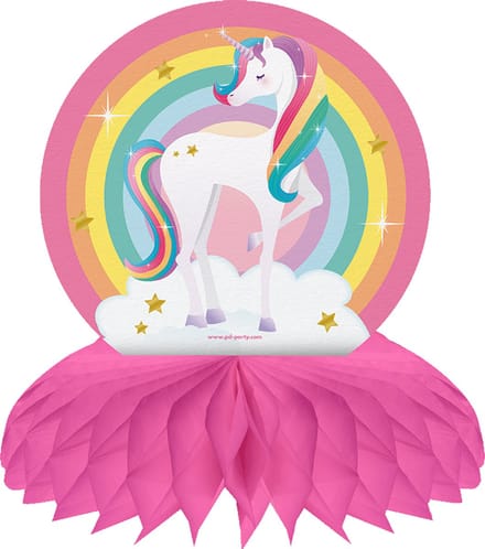 Tafeldecoratie | Feestversiering | Thema: Unicorn | Diameter: 16,5cm