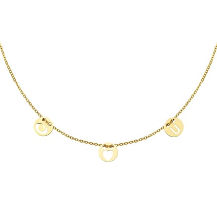 Ketting Eye Love You - Goud