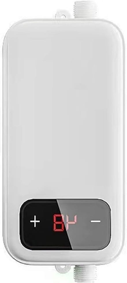 Tankless Water Heater - Instant Heater - Direct Heating - No Waiting Required - 16.8cm - White