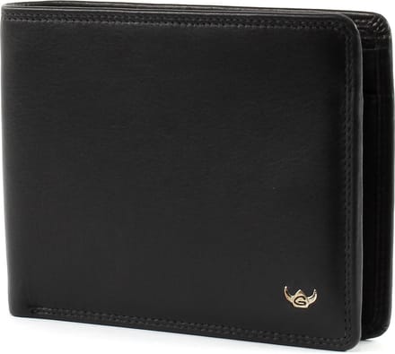Golden Head Leren portemonnee Polo RFID Protect Scheintasche 1138 Schwarz zwart