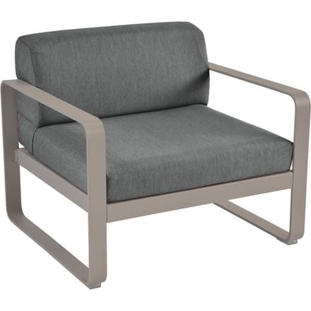 Fermob BELLEVIE fauteuil - 14 muskaat - A3 grafietgrijs