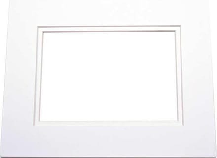 Passepartout Dubbeldik Super Wit/Super Wit 12,7x17,8cm (25 stuks)