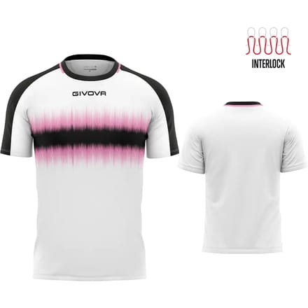Sportshirt Givova Radio Roze-zwart Wit - M