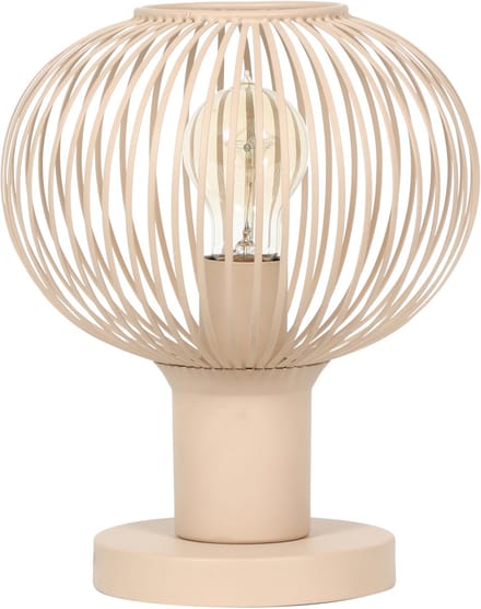 LED Tafellamp - Torna Alia - E27 Fitting - 1 lichtpunt - Ø23cm - Zand - Metaal